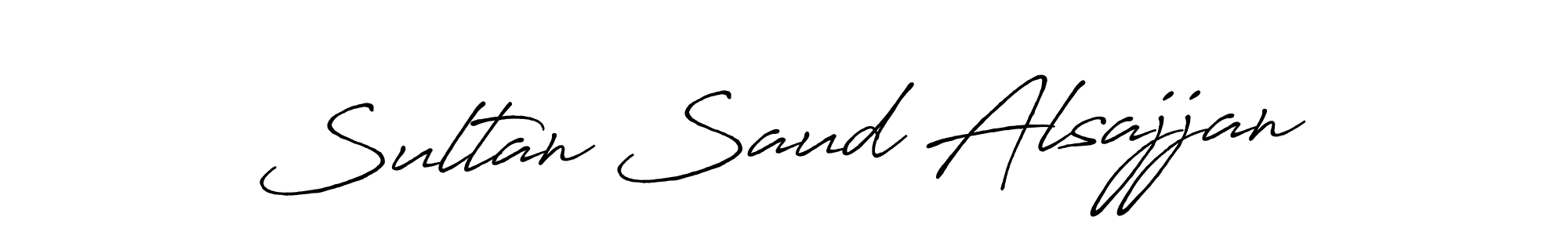 Create a beautiful signature design for name Sultan Saud Alsajjan. With this signature (Antro_Vectra_Bolder) fonts, you can make a handwritten signature for free. Sultan Saud Alsajjan signature style 7 images and pictures png