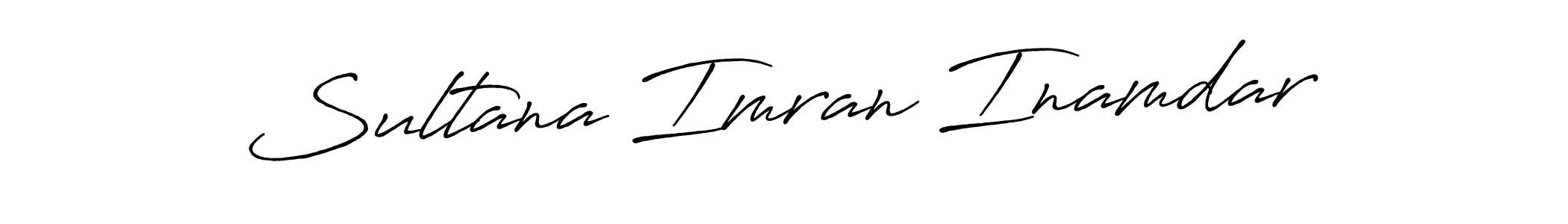 Sultana Imran Inamdar stylish signature style. Best Handwritten Sign (Antro_Vectra_Bolder) for my name. Handwritten Signature Collection Ideas for my name Sultana Imran Inamdar. Sultana Imran Inamdar signature style 7 images and pictures png