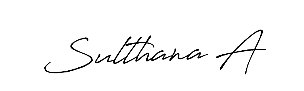 How to make Sulthana A signature? Antro_Vectra_Bolder is a professional autograph style. Create handwritten signature for Sulthana A name. Sulthana A signature style 7 images and pictures png