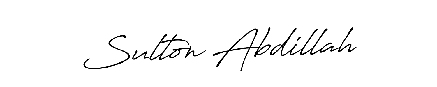 Sulton Abdillah stylish signature style. Best Handwritten Sign (Antro_Vectra_Bolder) for my name. Handwritten Signature Collection Ideas for my name Sulton Abdillah. Sulton Abdillah signature style 7 images and pictures png