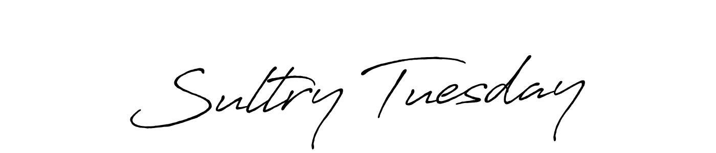 Create a beautiful signature design for name Sultry Tuesday. With this signature (Antro_Vectra_Bolder) fonts, you can make a handwritten signature for free. Sultry Tuesday signature style 7 images and pictures png