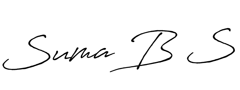 Here are the top 10 professional signature styles for the name Suma B S. These are the best autograph styles you can use for your name. Suma B S signature style 7 images and pictures png