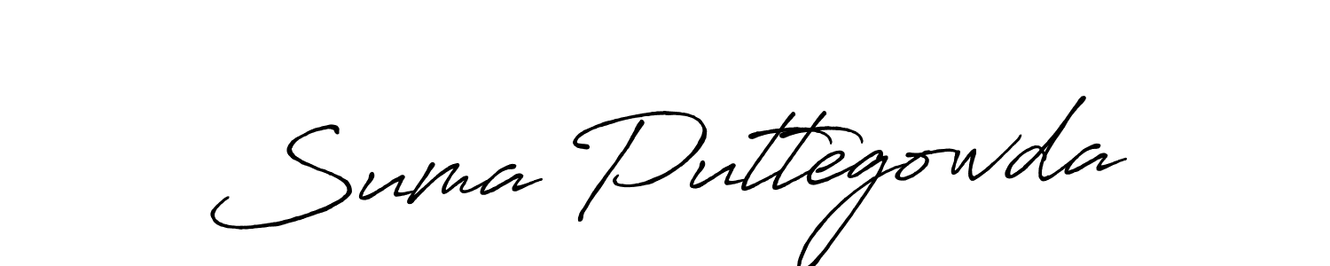Once you've used our free online signature maker to create your best signature Antro_Vectra_Bolder style, it's time to enjoy all of the benefits that Suma Puttegowda name signing documents. Suma Puttegowda signature style 7 images and pictures png
