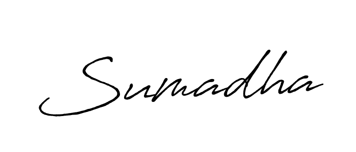 It looks lik you need a new signature style for name Sumadha. Design unique handwritten (Antro_Vectra_Bolder) signature with our free signature maker in just a few clicks. Sumadha signature style 7 images and pictures png