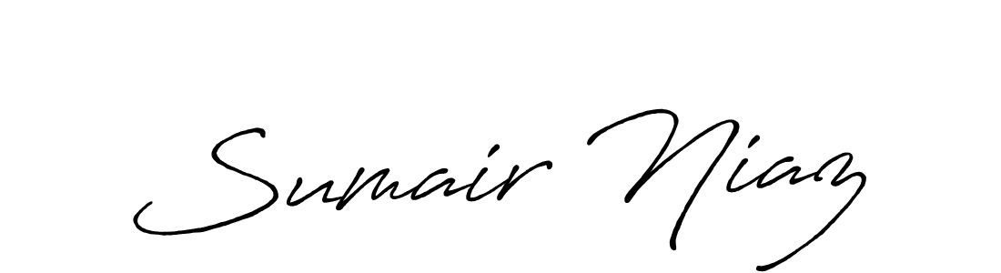 Create a beautiful signature design for name Sumair Niaz. With this signature (Antro_Vectra_Bolder) fonts, you can make a handwritten signature for free. Sumair Niaz signature style 7 images and pictures png