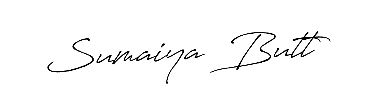 Also we have Sumaiya  Butt name is the best signature style. Create professional handwritten signature collection using Antro_Vectra_Bolder autograph style. Sumaiya  Butt signature style 7 images and pictures png
