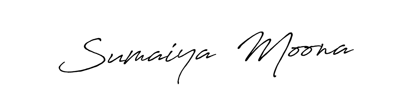 Similarly Antro_Vectra_Bolder is the best handwritten signature design. Signature creator online .You can use it as an online autograph creator for name Sumaiya  Moona. Sumaiya  Moona signature style 7 images and pictures png