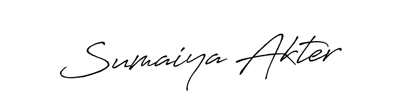 How to make Sumaiya Akter signature? Antro_Vectra_Bolder is a professional autograph style. Create handwritten signature for Sumaiya Akter name. Sumaiya Akter signature style 7 images and pictures png