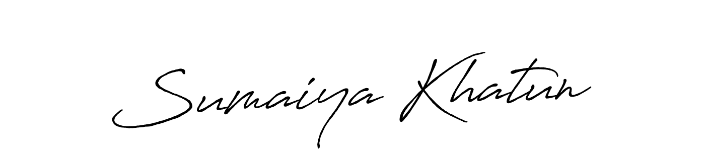 It looks lik you need a new signature style for name Sumaiya Khatun. Design unique handwritten (Antro_Vectra_Bolder) signature with our free signature maker in just a few clicks. Sumaiya Khatun signature style 7 images and pictures png