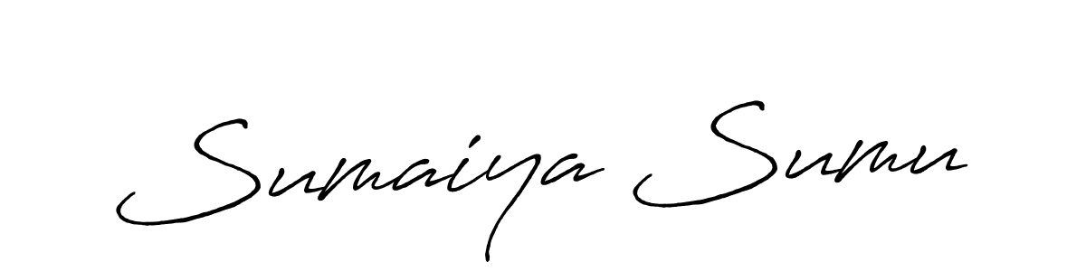 Once you've used our free online signature maker to create your best signature Antro_Vectra_Bolder style, it's time to enjoy all of the benefits that Sumaiya Sumu name signing documents. Sumaiya Sumu signature style 7 images and pictures png
