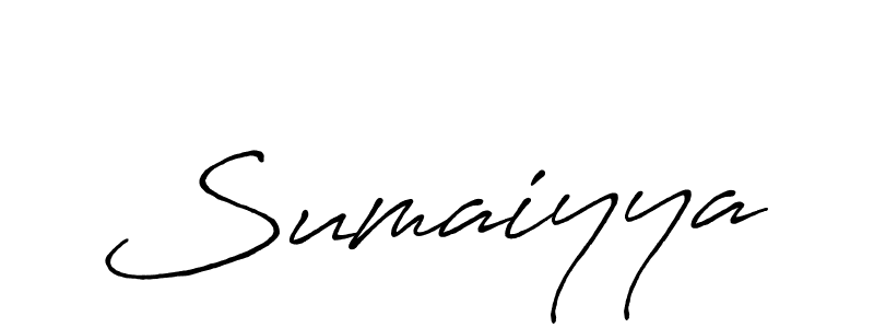 Use a signature maker to create a handwritten signature online. With this signature software, you can design (Antro_Vectra_Bolder) your own signature for name Sumaiyya. Sumaiyya signature style 7 images and pictures png