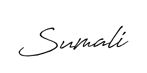 Make a beautiful signature design for name Sumali. With this signature (Antro_Vectra_Bolder) style, you can create a handwritten signature for free. Sumali signature style 7 images and pictures png