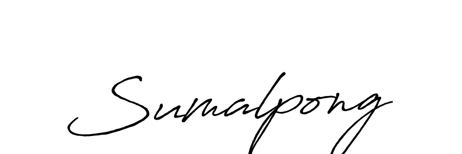 Also we have Sumalpong name is the best signature style. Create professional handwritten signature collection using Antro_Vectra_Bolder autograph style. Sumalpong signature style 7 images and pictures png