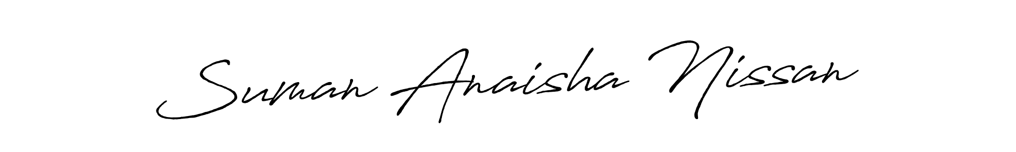 Also You can easily find your signature by using the search form. We will create Suman Anaisha Nissan name handwritten signature images for you free of cost using Antro_Vectra_Bolder sign style. Suman Anaisha Nissan signature style 7 images and pictures png