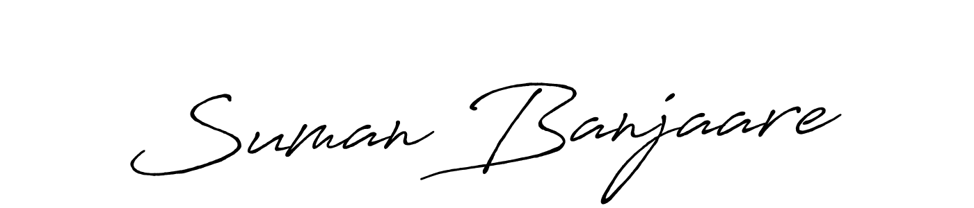 How to make Suman Banjaare signature? Antro_Vectra_Bolder is a professional autograph style. Create handwritten signature for Suman Banjaare name. Suman Banjaare signature style 7 images and pictures png