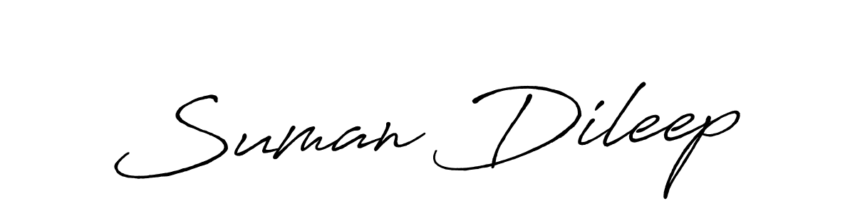 Make a beautiful signature design for name Suman Dileep. Use this online signature maker to create a handwritten signature for free. Suman Dileep signature style 7 images and pictures png