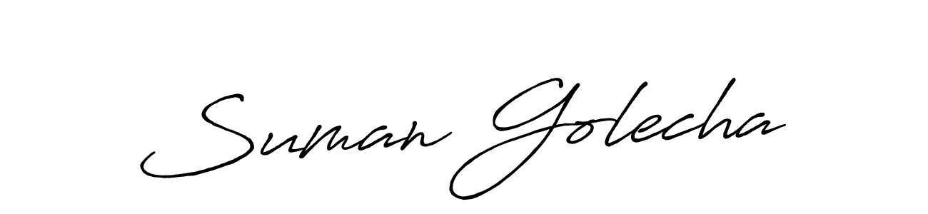 if you are searching for the best signature style for your name Suman Golecha. so please give up your signature search. here we have designed multiple signature styles  using Antro_Vectra_Bolder. Suman Golecha signature style 7 images and pictures png