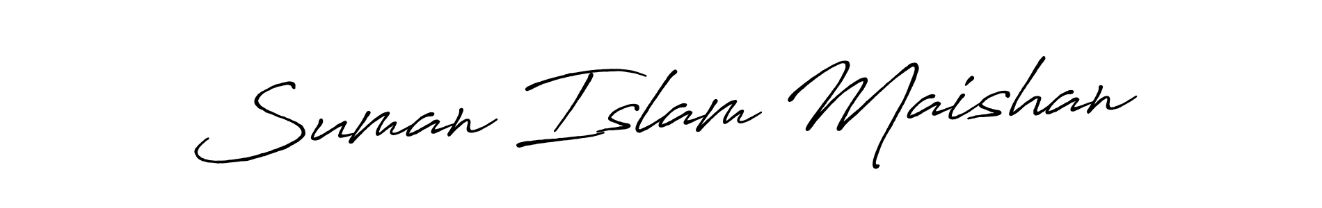 Suman Islam Maishan stylish signature style. Best Handwritten Sign (Antro_Vectra_Bolder) for my name. Handwritten Signature Collection Ideas for my name Suman Islam Maishan. Suman Islam Maishan signature style 7 images and pictures png