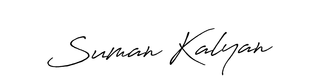 Also we have Suman Kalyan name is the best signature style. Create professional handwritten signature collection using Antro_Vectra_Bolder autograph style. Suman Kalyan signature style 7 images and pictures png
