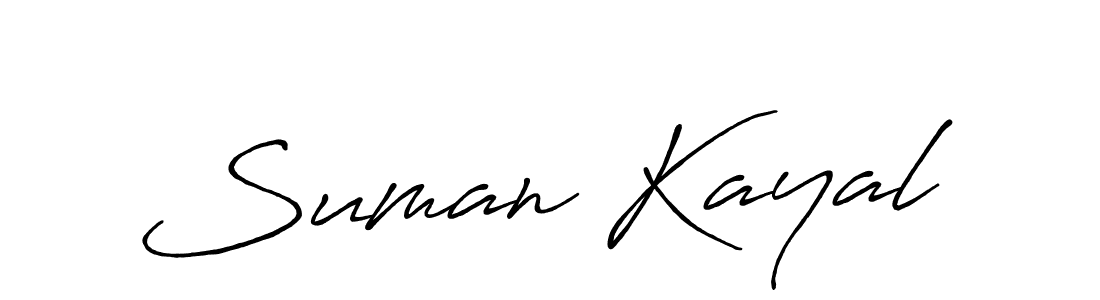 How to make Suman Kayal signature? Antro_Vectra_Bolder is a professional autograph style. Create handwritten signature for Suman Kayal name. Suman Kayal signature style 7 images and pictures png