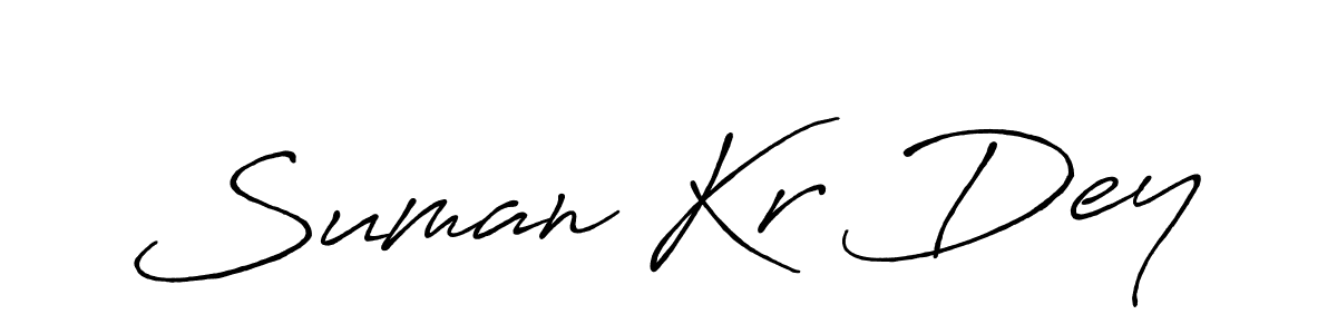 Antro_Vectra_Bolder is a professional signature style that is perfect for those who want to add a touch of class to their signature. It is also a great choice for those who want to make their signature more unique. Get Suman Kr Dey name to fancy signature for free. Suman Kr Dey signature style 7 images and pictures png