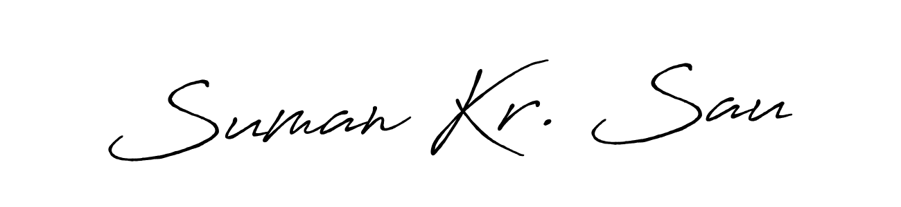 Also You can easily find your signature by using the search form. We will create Suman Kr. Sau name handwritten signature images for you free of cost using Antro_Vectra_Bolder sign style. Suman Kr. Sau signature style 7 images and pictures png