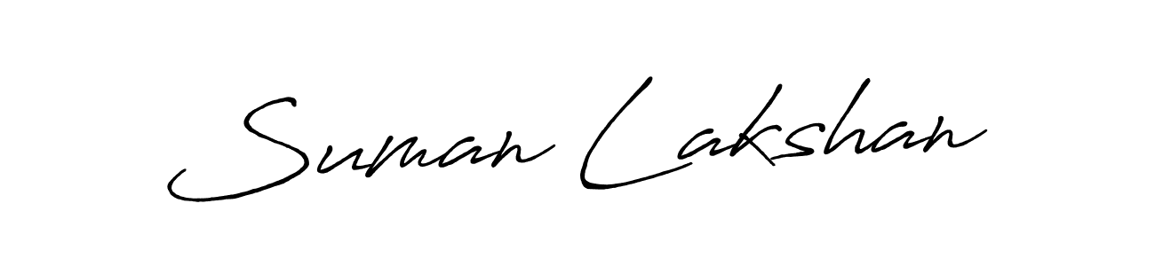 Once you've used our free online signature maker to create your best signature Antro_Vectra_Bolder style, it's time to enjoy all of the benefits that Suman Lakshan name signing documents. Suman Lakshan signature style 7 images and pictures png