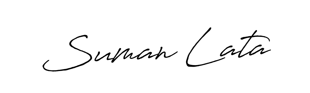 Suman Lata stylish signature style. Best Handwritten Sign (Antro_Vectra_Bolder) for my name. Handwritten Signature Collection Ideas for my name Suman Lata. Suman Lata signature style 7 images and pictures png