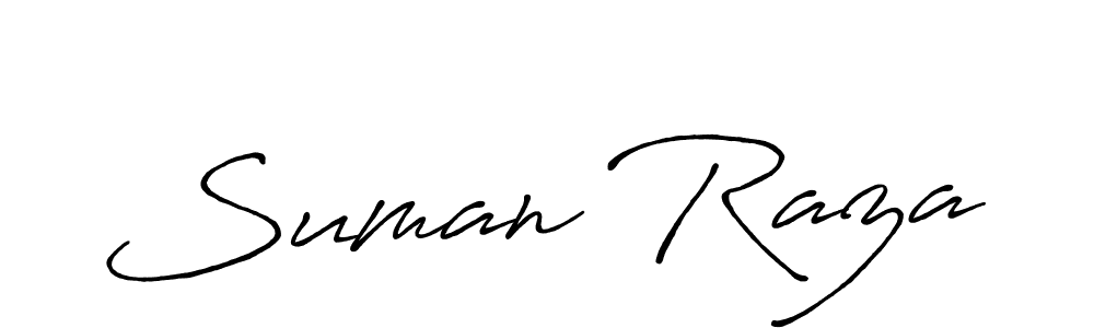 How to make Suman Raza signature? Antro_Vectra_Bolder is a professional autograph style. Create handwritten signature for Suman Raza name. Suman Raza signature style 7 images and pictures png