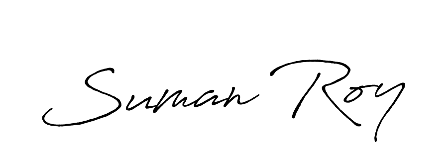 You should practise on your own different ways (Antro_Vectra_Bolder) to write your name (Suman Roy) in signature. don't let someone else do it for you. Suman Roy signature style 7 images and pictures png