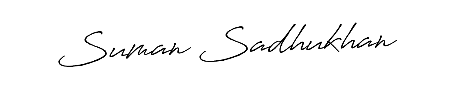 Design your own signature with our free online signature maker. With this signature software, you can create a handwritten (Antro_Vectra_Bolder) signature for name Suman Sadhukhan. Suman Sadhukhan signature style 7 images and pictures png