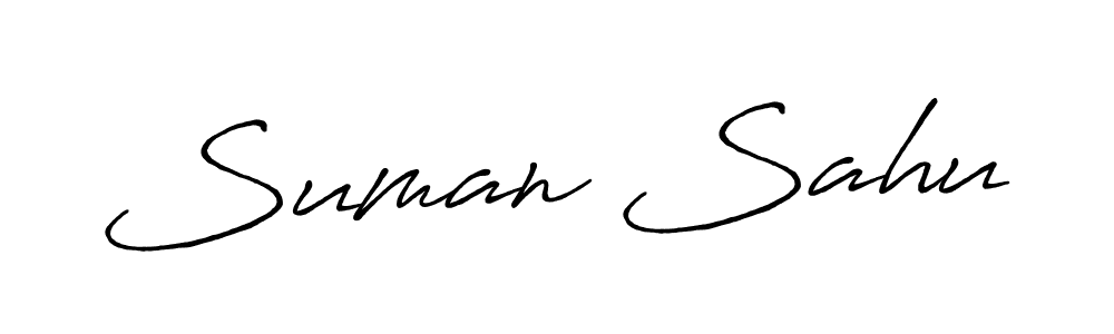 Suman Sahu stylish signature style. Best Handwritten Sign (Antro_Vectra_Bolder) for my name. Handwritten Signature Collection Ideas for my name Suman Sahu. Suman Sahu signature style 7 images and pictures png