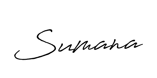 How to make Sumana name signature. Use Antro_Vectra_Bolder style for creating short signs online. This is the latest handwritten sign. Sumana signature style 7 images and pictures png