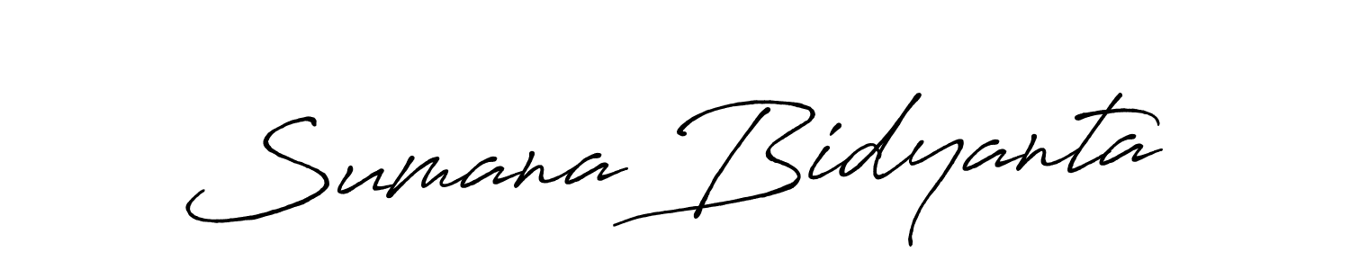 Sumana Bidyanta stylish signature style. Best Handwritten Sign (Antro_Vectra_Bolder) for my name. Handwritten Signature Collection Ideas for my name Sumana Bidyanta. Sumana Bidyanta signature style 7 images and pictures png