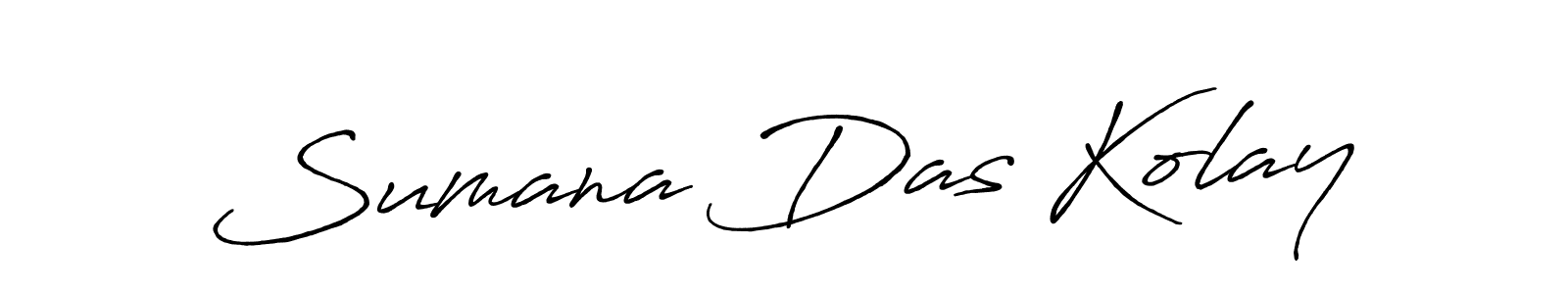 Make a short Sumana Das Kolay signature style. Manage your documents anywhere anytime using Antro_Vectra_Bolder. Create and add eSignatures, submit forms, share and send files easily. Sumana Das Kolay signature style 7 images and pictures png