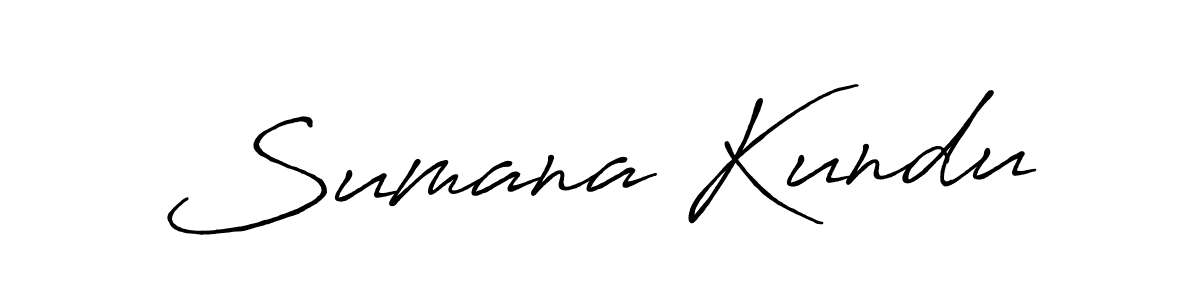 Make a beautiful signature design for name Sumana Kundu. With this signature (Antro_Vectra_Bolder) style, you can create a handwritten signature for free. Sumana Kundu signature style 7 images and pictures png