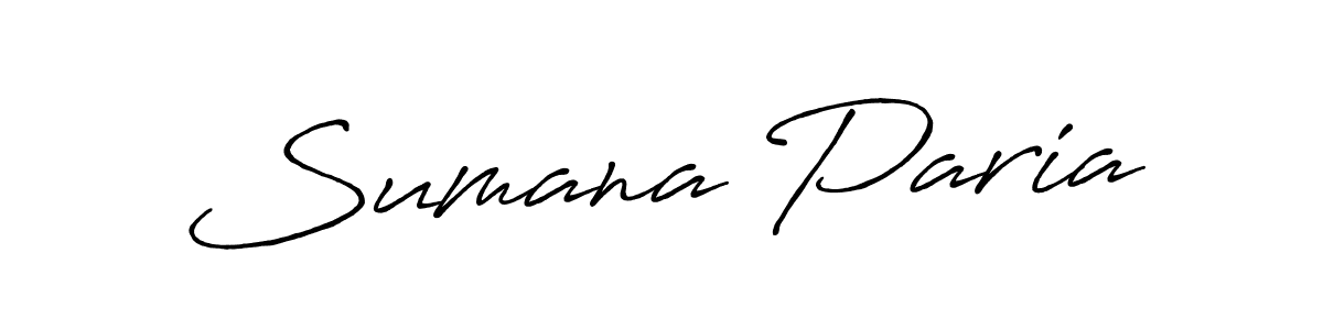 Make a short Sumana Paria signature style. Manage your documents anywhere anytime using Antro_Vectra_Bolder. Create and add eSignatures, submit forms, share and send files easily. Sumana Paria signature style 7 images and pictures png