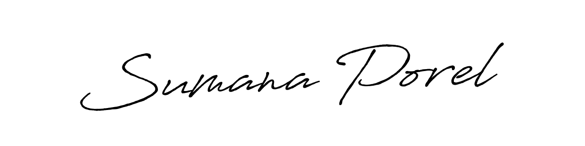 The best way (Antro_Vectra_Bolder) to make a short signature is to pick only two or three words in your name. The name Sumana Porel include a total of six letters. For converting this name. Sumana Porel signature style 7 images and pictures png