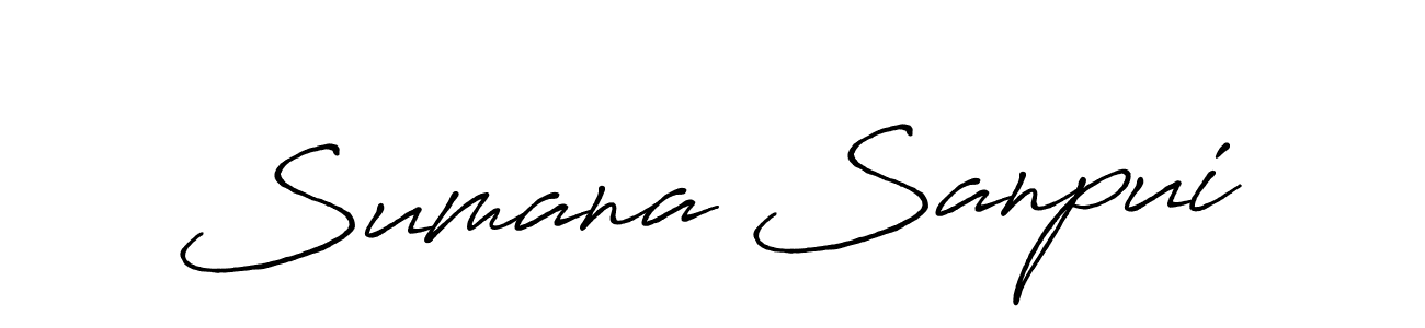 You should practise on your own different ways (Antro_Vectra_Bolder) to write your name (Sumana Sanpui) in signature. don't let someone else do it for you. Sumana Sanpui signature style 7 images and pictures png