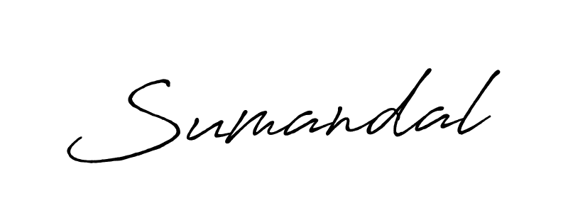 Also we have Sumandal name is the best signature style. Create professional handwritten signature collection using Antro_Vectra_Bolder autograph style. Sumandal signature style 7 images and pictures png