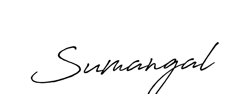 Sumangal stylish signature style. Best Handwritten Sign (Antro_Vectra_Bolder) for my name. Handwritten Signature Collection Ideas for my name Sumangal. Sumangal signature style 7 images and pictures png