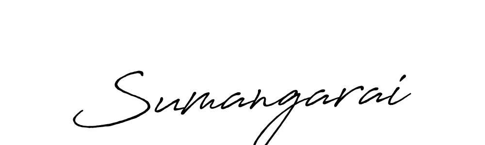 Use a signature maker to create a handwritten signature online. With this signature software, you can design (Antro_Vectra_Bolder) your own signature for name Sumangarai. Sumangarai signature style 7 images and pictures png