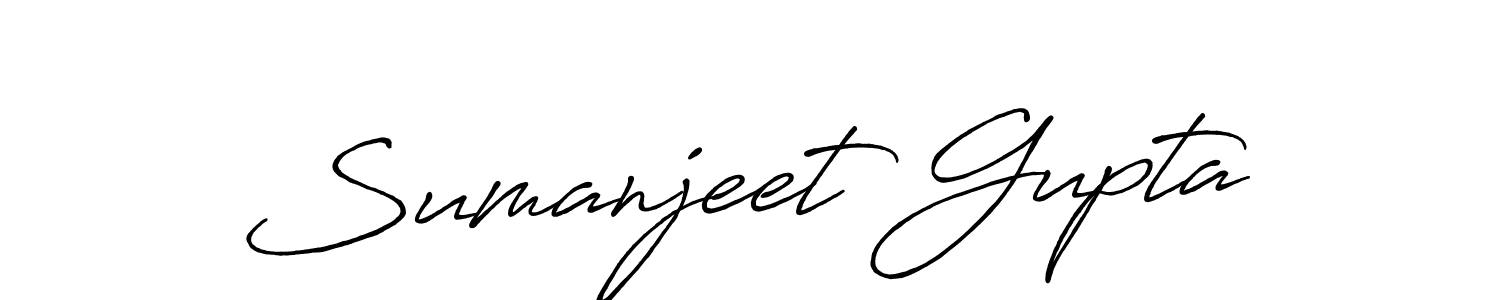 Sumanjeet Gupta stylish signature style. Best Handwritten Sign (Antro_Vectra_Bolder) for my name. Handwritten Signature Collection Ideas for my name Sumanjeet Gupta. Sumanjeet Gupta signature style 7 images and pictures png