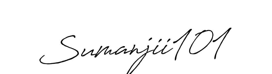 Also You can easily find your signature by using the search form. We will create Sumanjii101 name handwritten signature images for you free of cost using Antro_Vectra_Bolder sign style. Sumanjii101 signature style 7 images and pictures png