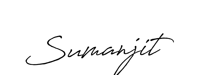 Make a beautiful signature design for name Sumanjit. With this signature (Antro_Vectra_Bolder) style, you can create a handwritten signature for free. Sumanjit signature style 7 images and pictures png