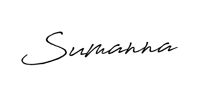 Use a signature maker to create a handwritten signature online. With this signature software, you can design (Antro_Vectra_Bolder) your own signature for name Sumanna. Sumanna signature style 7 images and pictures png