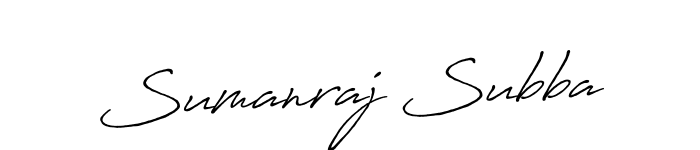 How to make Sumanraj Subba signature? Antro_Vectra_Bolder is a professional autograph style. Create handwritten signature for Sumanraj Subba name. Sumanraj Subba signature style 7 images and pictures png