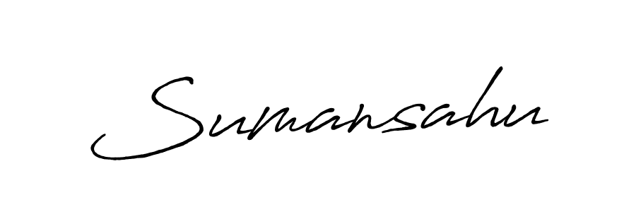 Create a beautiful signature design for name Sumansahu. With this signature (Antro_Vectra_Bolder) fonts, you can make a handwritten signature for free. Sumansahu signature style 7 images and pictures png