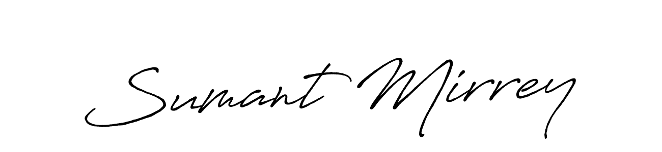 This is the best signature style for the Sumant Mirrey name. Also you like these signature font (Antro_Vectra_Bolder). Mix name signature. Sumant Mirrey signature style 7 images and pictures png