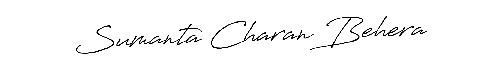 Make a beautiful signature design for name Sumanta Charan Behera. With this signature (Antro_Vectra_Bolder) style, you can create a handwritten signature for free. Sumanta Charan Behera signature style 7 images and pictures png